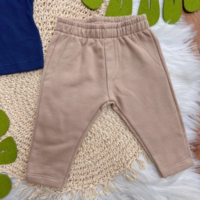 Conj. Blusa Manga Longa Baby Boy e Calça de Moletom - Marinho